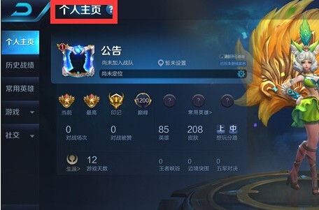 王者荣耀个人主页怎么换英雄皮肤？2018个人主页更换英雄皮肤教程分享[多图]