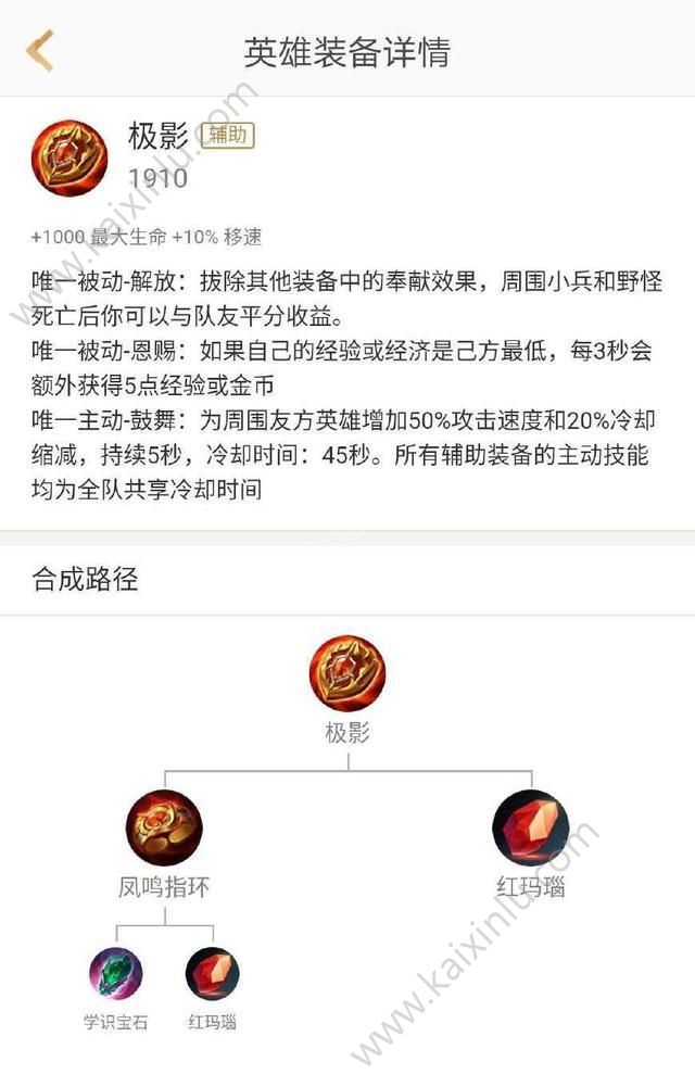 王者荣耀4件上场率极低装备一览 4件上场率极低装备属性详解[多图]图片4