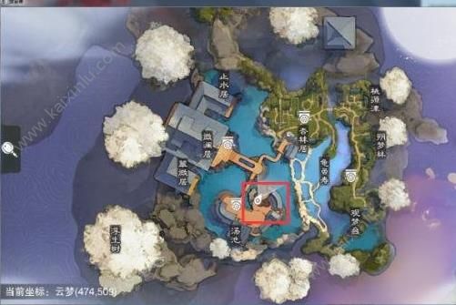 楚留香手游11月22日坐观万象打坐修炼地点坐标分享[多图]图片2