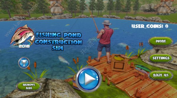 钓鱼池建设模拟中文游戏官方网站下载最新版(Fishing Pond Construction Sim)图片1