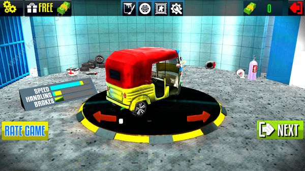 三轮车模拟器3d中文手机版游戏下载（Rickshaw Racing Traffic Simulator 3D）图片1