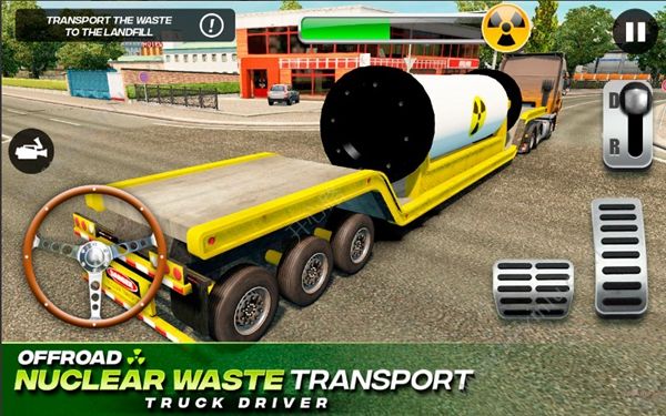 核废料运输卡车司机手机游戏中文版（Offroad Nuclear Waste Transport Truck Driver）图片1