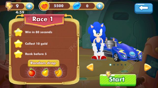 超音波卡丁赛车游戏官方网站下载安卓版(Super Sonic Kart Racing)图片2