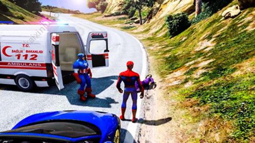 超级英雄救护车救援游戏官方最新版图片1