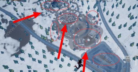 刺激战场怎么空降到恐龙乐园房顶 吃鸡精准的空降在雪地地图的恐龙乐园房顶攻略[视频][多图]图片1