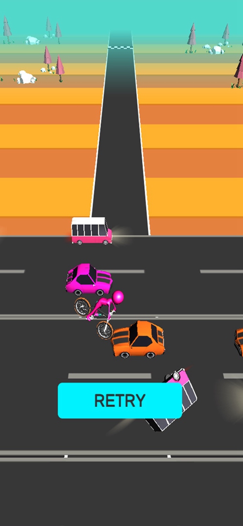 斯蒂克曼自行车赛游戏官方手机版（Stickman Bike Run）图片1