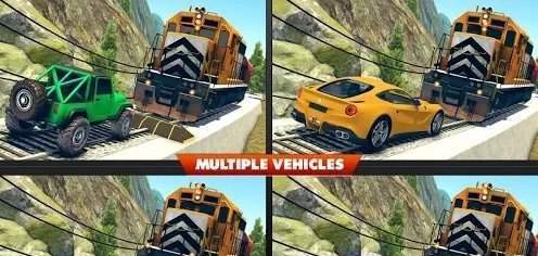 火车与撞车比赛游戏官方最新版(Train Vs Car Crash Racing)图片1