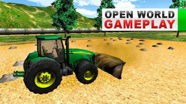 绿色农场拖拉机模拟器游戏中文版apk图片3