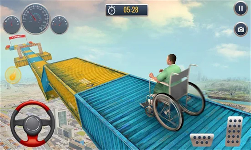 疯狂轮椅挑战赛游戏安卓版图片1