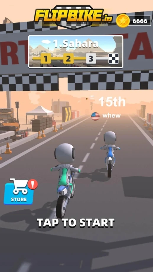 翻转自行车大作战游戏官方最新版（Flipbike.io）图片1