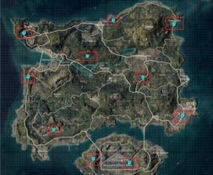 绝地求生沙漠图滑翔机刷新点在哪 PUBG滑翔机沙漠/海岛全部刷新位置坐标分享图片2