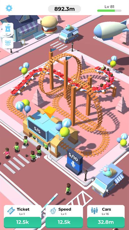 空转过山车游戏官方中文版（Idle Roller Coaster）图片2