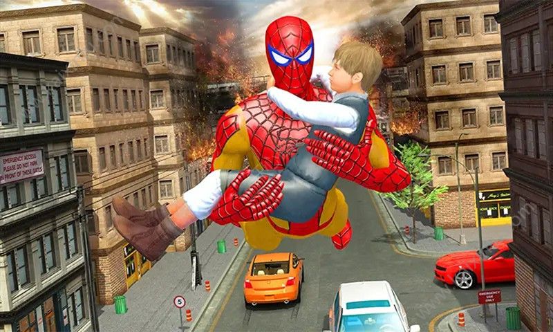 红衣侠城市蜘蛛男孩游戏官方安卓版图片3