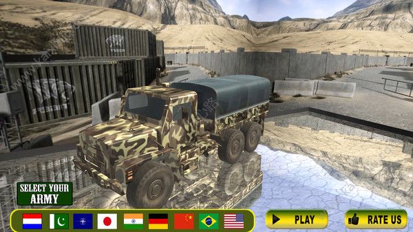军队卡车山爬坡道驾驶游戏官方安卓版图片3