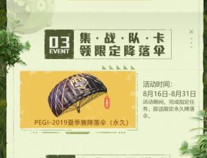 和平精英微信怎么免费领取永久PEGI2019夏季赛降落伞？微信区怎么没有PEGI2019夏季赛降落伞活动？图片1
