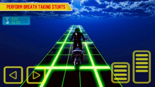 光轨上的疯狂自行车游戏官方版（Crazy Bike In Light Tracks）图片1