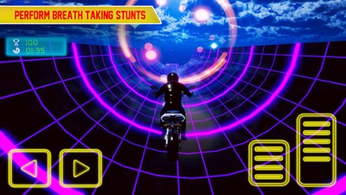 光轨上的疯狂自行车游戏官方版（Crazy Bike In Light Tracks）图片2