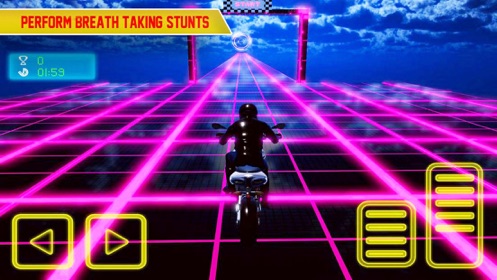 光轨上的疯狂自行车游戏官方版（Crazy Bike In Light Tracks）图片3