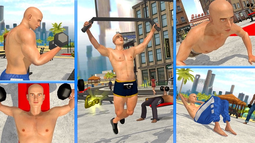 健身房锻炼适合度巨头3d游戏中文安卓版图片3