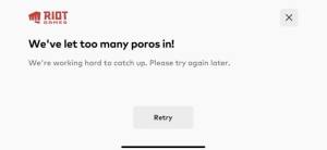 We＇ve let too many poros in!是什么情况？英雄联盟登录出现这个怎么办？图片2