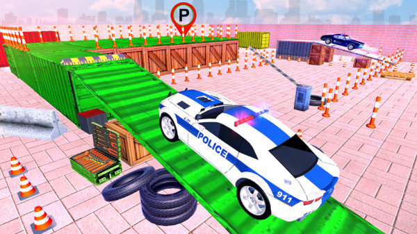 警车驾驶公园挑战赛游戏最新版图片2