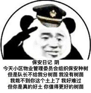 朋友圈小胖子保安日记表情包高清无水印手机完整版图片1