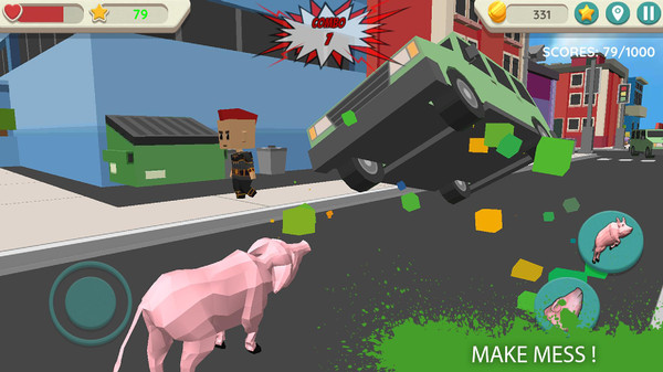 疯狂的猪模拟游戏中文版图片3