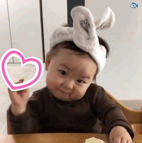 抖音小女孩比心表情包gif动态图片大全无水印免费分享图片3