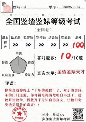 全国渣男鉴别统一考试最新版手机登录图片2