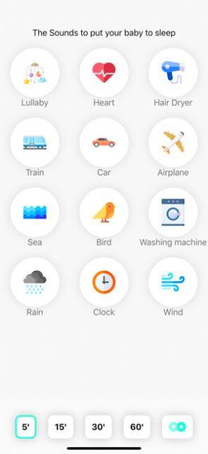 睡觉的声音和婴儿的摇篮曲软件手机app图片3