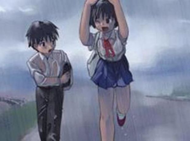 下雨天一个小男孩给女孩钱动漫动态图全套高清版图片3