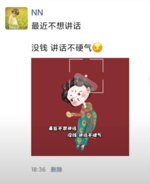 最近不想讲话没钱不硬气图片表情包手机版图片2