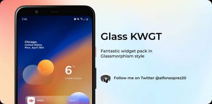 Glass KWGT官网版app手机图片2