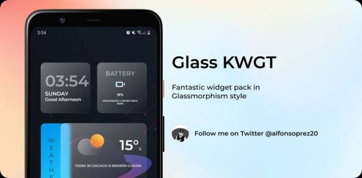 Glass KWGT官网版app手机图片3