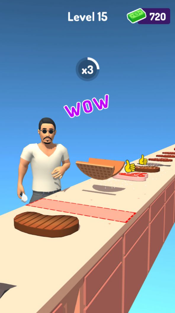 抖音撒盐哥的美食挑战小游戏最新版图片2